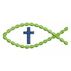 Stickdatei - Fisch Dots